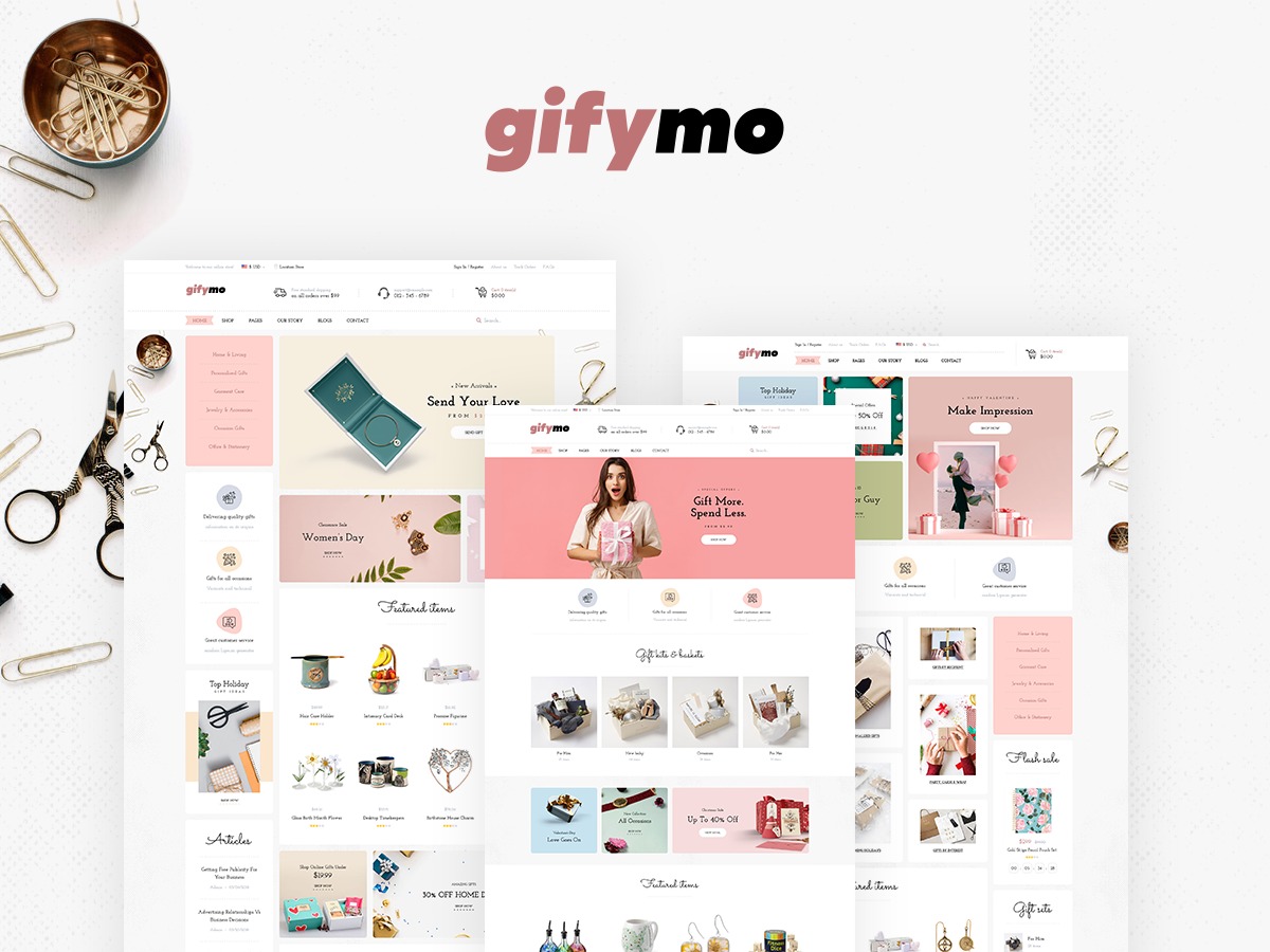Gifymo WordPress ecommerce theme