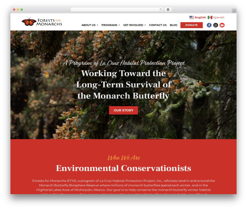 MPC Studios theme WordPress - forestsformonarchs.org