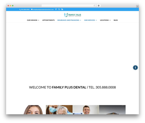 Theme WordPress Divi - familyplusdentalcenters.com