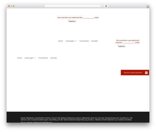 Theme WordPress Divi - drbergenthal.de
