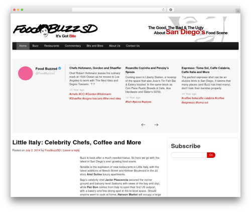 Theme WordPress The Bootstrap - foodbuzzsd.com