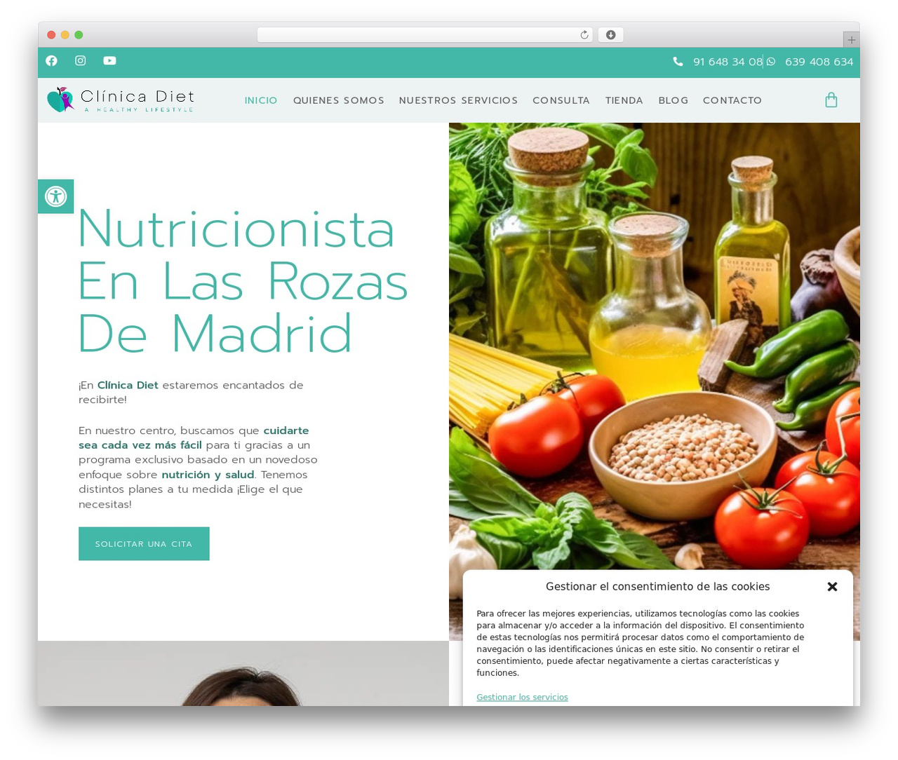 WordPress theme GeneratePress - clinicadiet.com