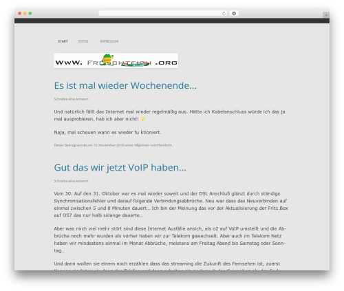 WP theme Embed - froschteich.org