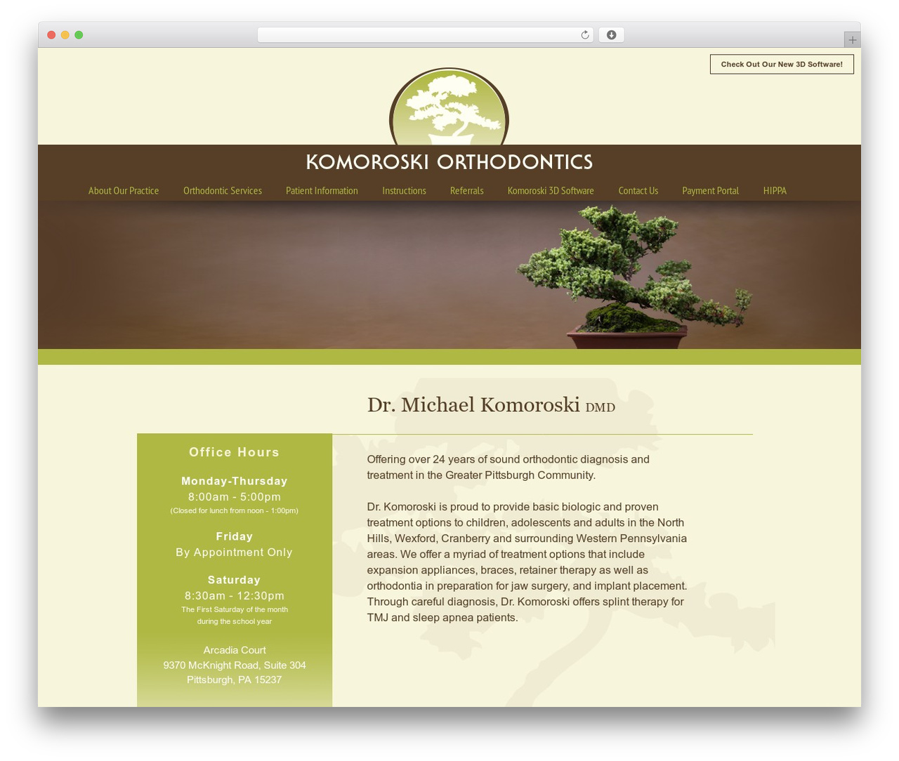 Azure Basic Child WordPress page theme - komoroskiortho.com