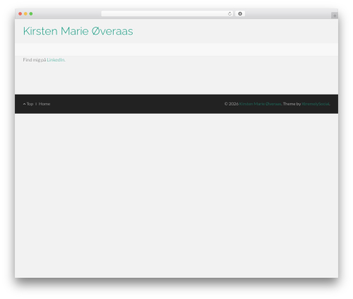 Best WordPress theme Flat Bootstrap - kirstenmarie.dk
