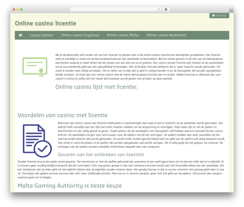 Brabtemplate WordPress theme - onlinecasinolicentie.com