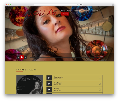 Chords WordPress theme - kristinadee.com