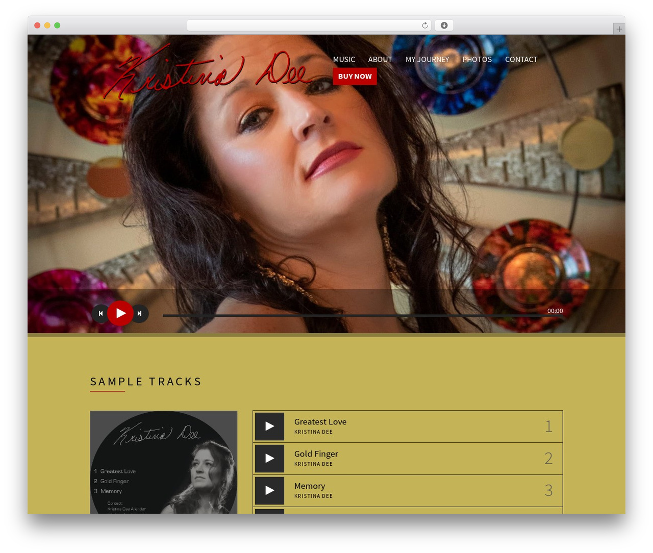 Chords WordPress theme - kristinadee.com