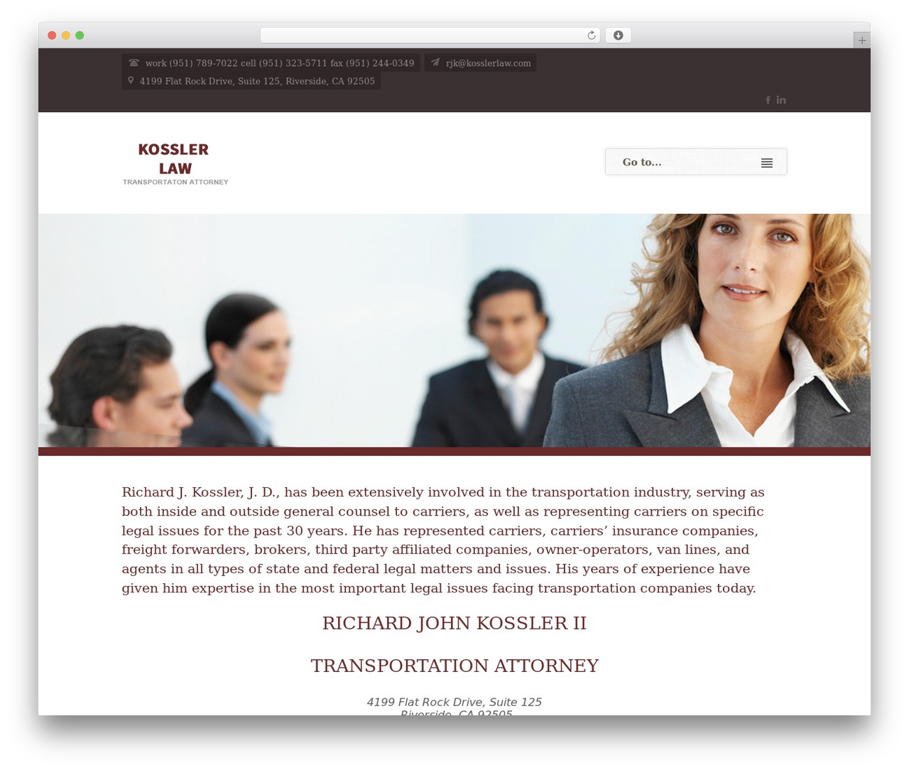 Cosily WordPress theme - kosslerlaw.com