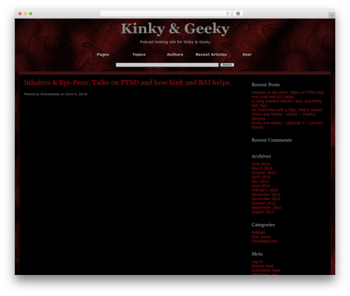 Dragonskin WordPress theme - kinkygeeky.com Dragonskin WordPress theme - kinkygeeky.com