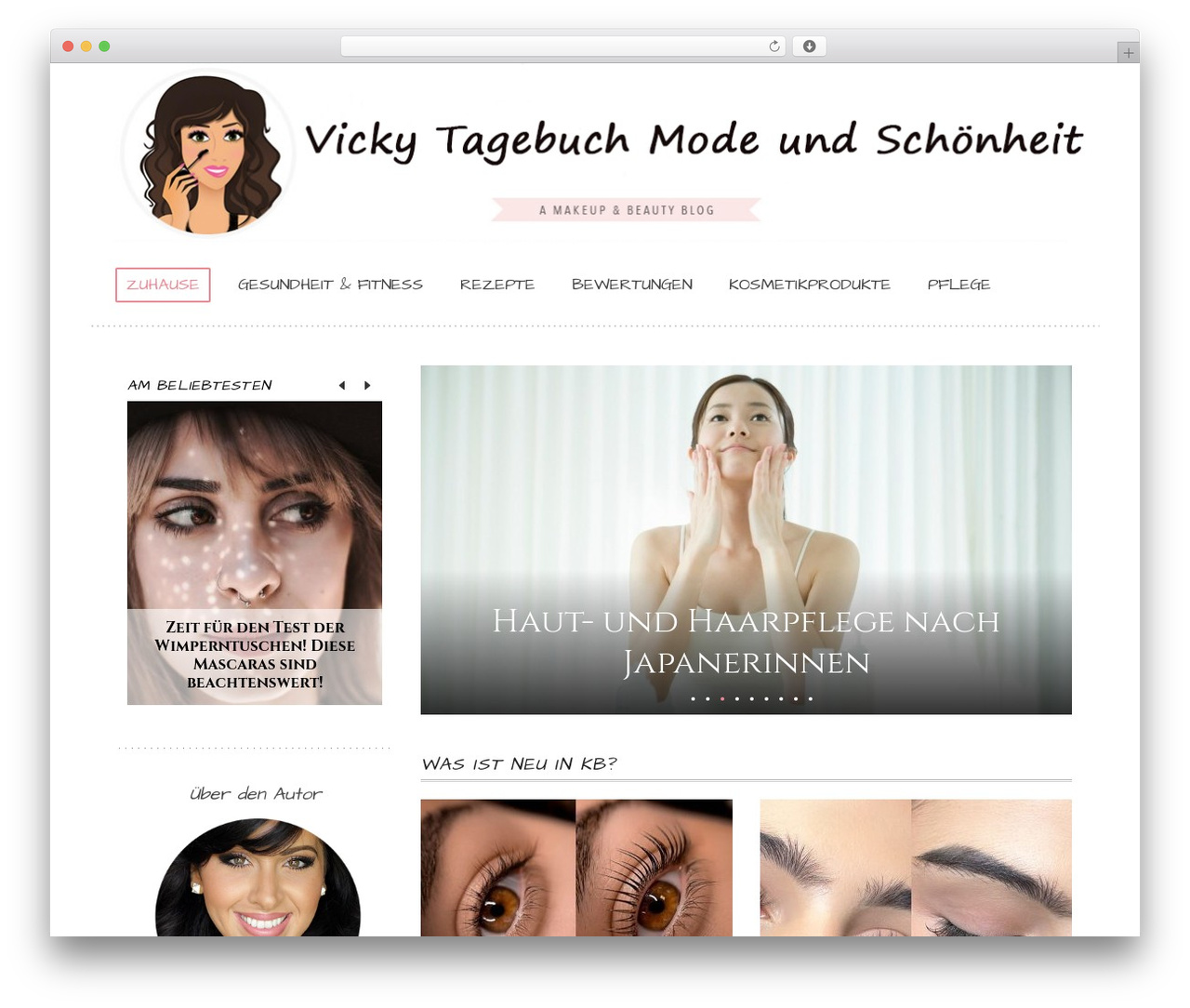 Feminine Codebase WordPress blog theme - kosmetikbericht.de