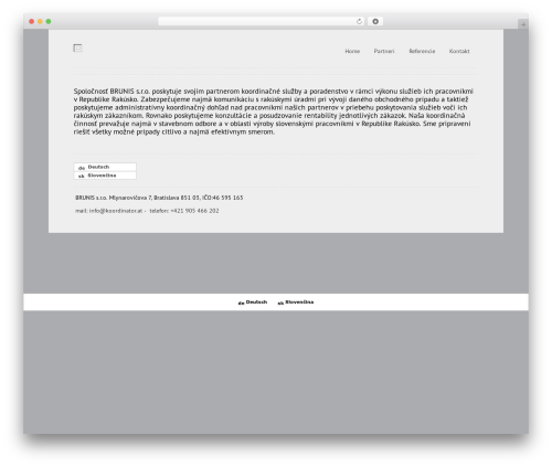 Klasik WordPress theme design - koordinator.at