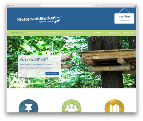 Kletterwald theme WordPress - kletterwald-borken.de