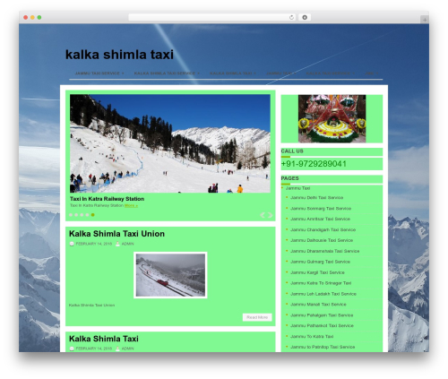 Nivex WordPress theme - kalkashimlataxi.com
