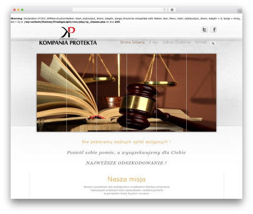 Prestige Ultimate Wordpress Theme WordPress theme - kompaniaprotekta.pl
