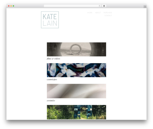 Spun WordPress theme - katemakesfilms.com