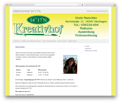 Theme WordPress picolight - kreativ54n.de
