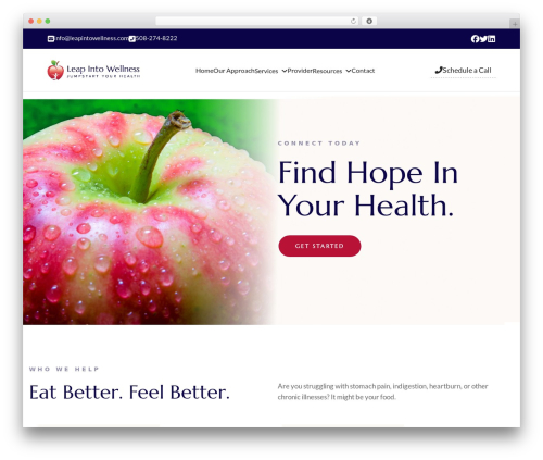 Theme WordPress Formula Framework - leapintowellness.com