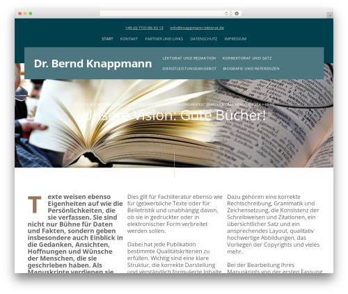 Themify Ultra WP theme - knappmann-lektorat.de