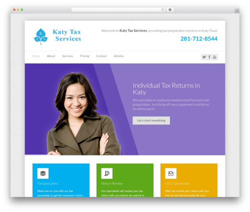 WordPress theme Aeolus - katytaxservices.com