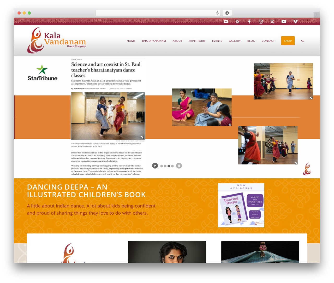 WordPress theme Enfold - kalavandanam.com