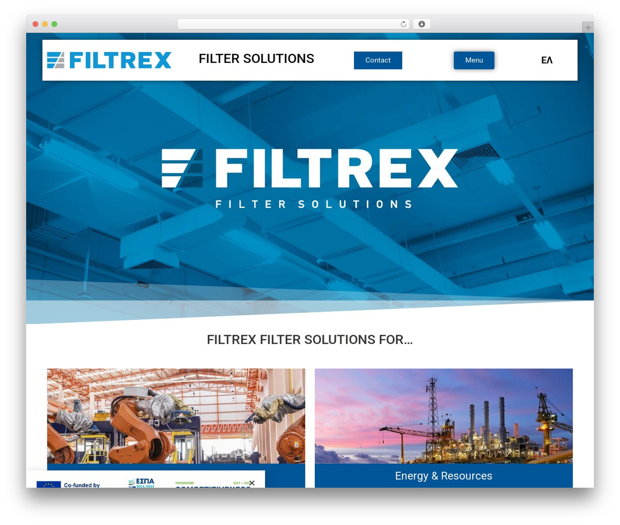 WordPress theme Hello Elementor - filterfiltrex.com