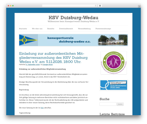 WordPress theme Silver Platinum - ksv-duisburg-wedau.de