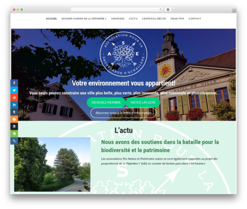 WordPress theme SOS Echallens - sauvegarde-echallens.ch