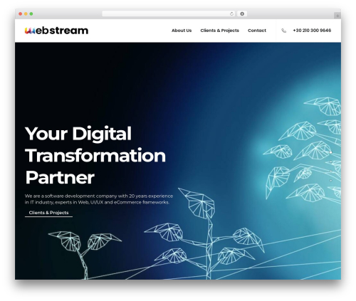 WordPress theme Uncode - webstream.gr