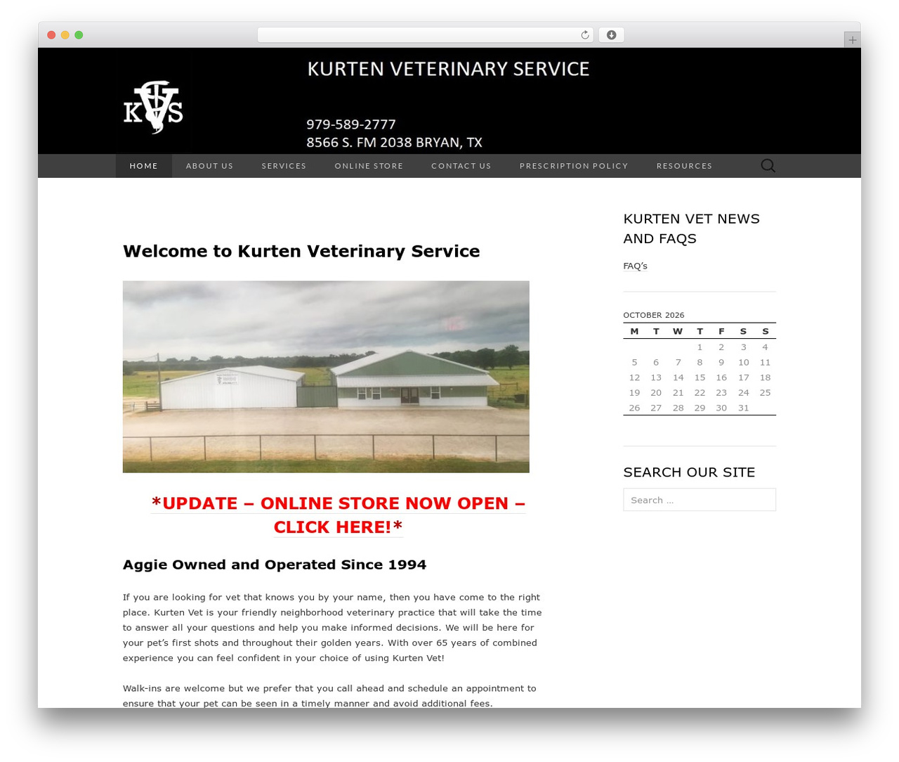 WordPress website theme Suits - kurtenvet.com