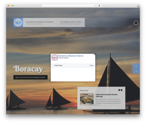 Facebook page promoter lightbox premium WordPress plugin - jonasroque.com