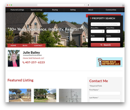 WP theme IXACT Framework - juliebaileyrealtor.com