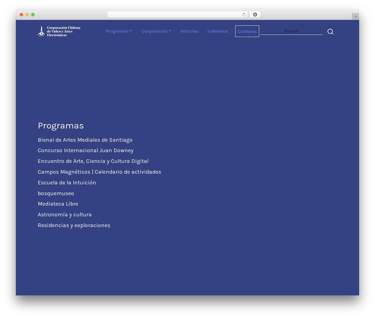 CCHV theme WordPress - cchv.cl