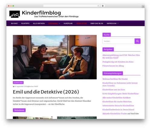 ColorMag WordPress blog theme - kinderfilmblog.de