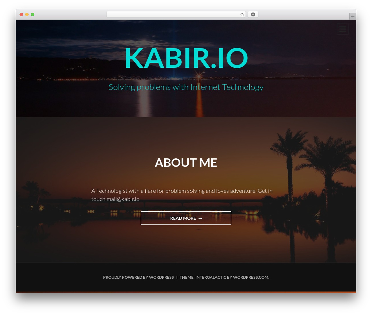 Intergalactic WordPress theme download - kabir.io Intergalactic WordPress theme download - kabir.io