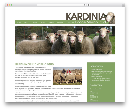Kardinia WordPress theme - kardiniadohnes.com.au