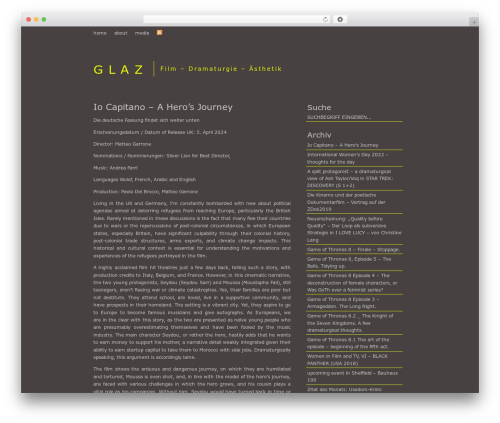 SimplicityDark WordPress theme design - kino-glaz.de