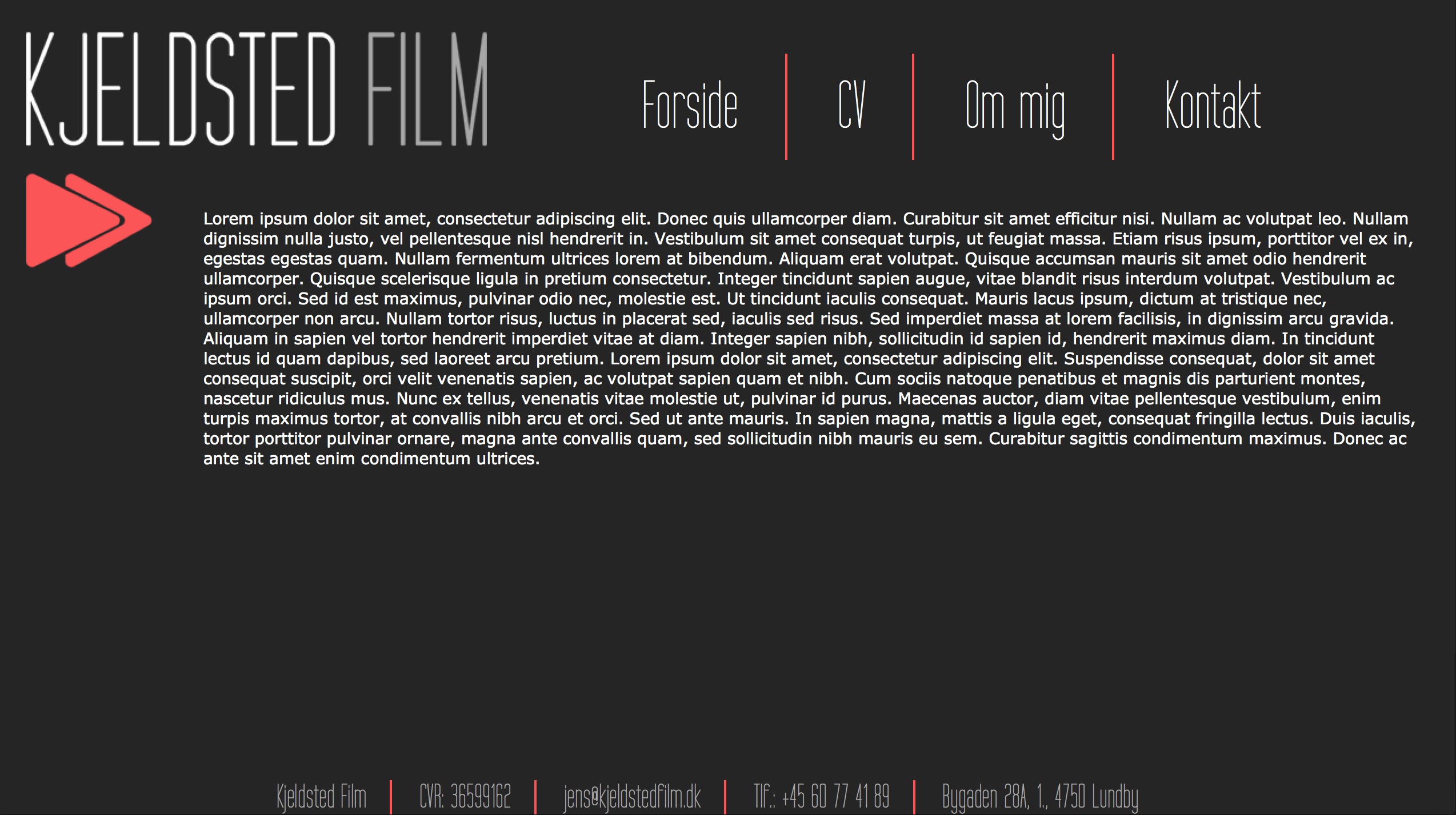 Theme WordPress kjf by Jens Kjeldsted Jensen