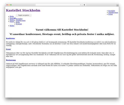 Theme WordPress Ultimatum - kastelletstockholm.se