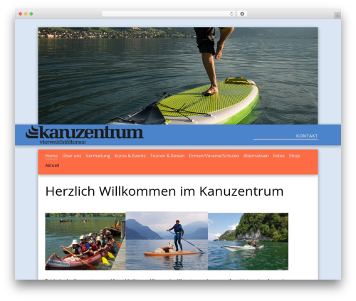 WordPress theme Kanutzentrum Responsive Theme - kanuzentrum.ch