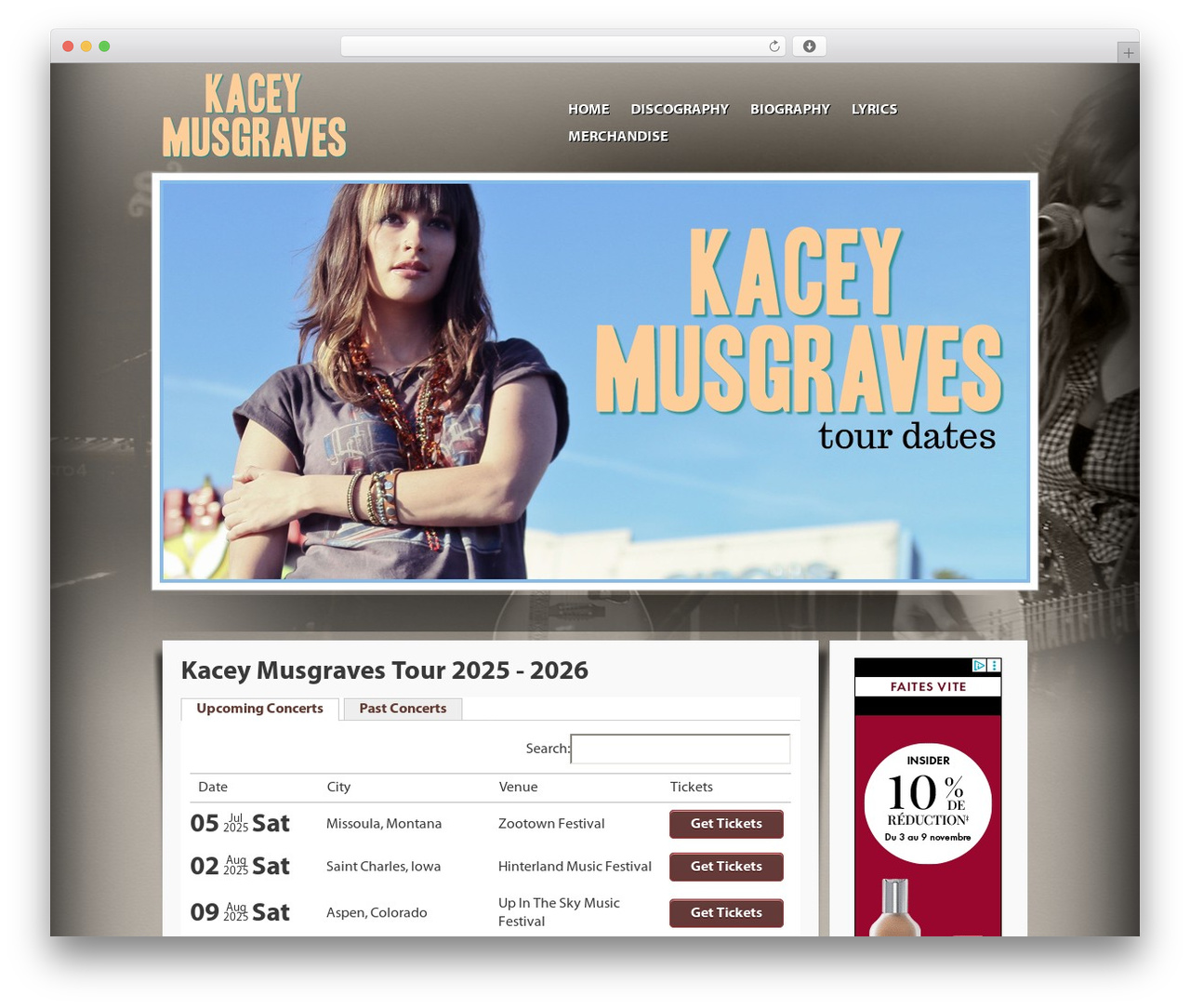 WordPress theme Tour Theme - kaceymusgravestourdates.com WordPress theme Tour Theme - kaceymusgravestourdates.com