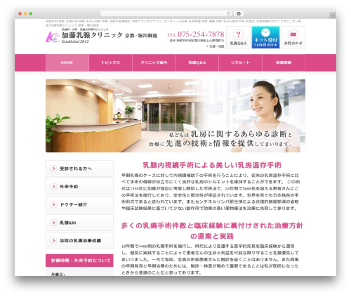 加藤乳腺クリニック theme WordPress - katobreast-kyoto.com