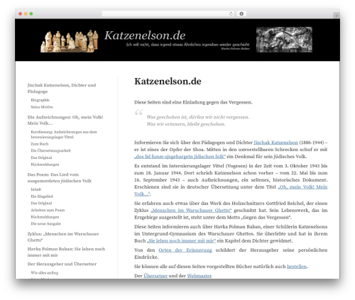 First free WP theme - katzenelson.de First free WP theme - katzenelson.de