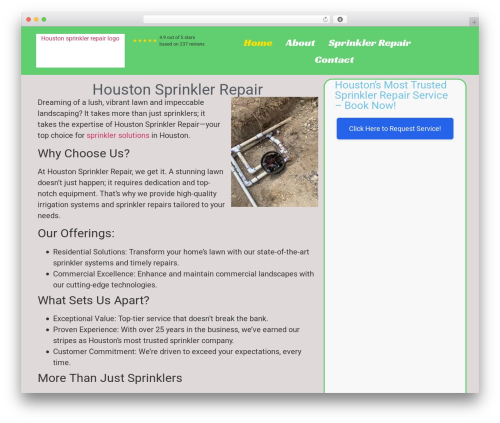 Satellite tech checkins WordPress plugin - houstonsprinklerrepair.net