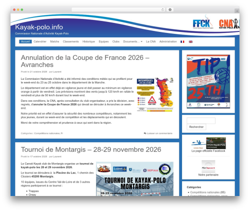 Material WordPress theme design - kayak-polo.info