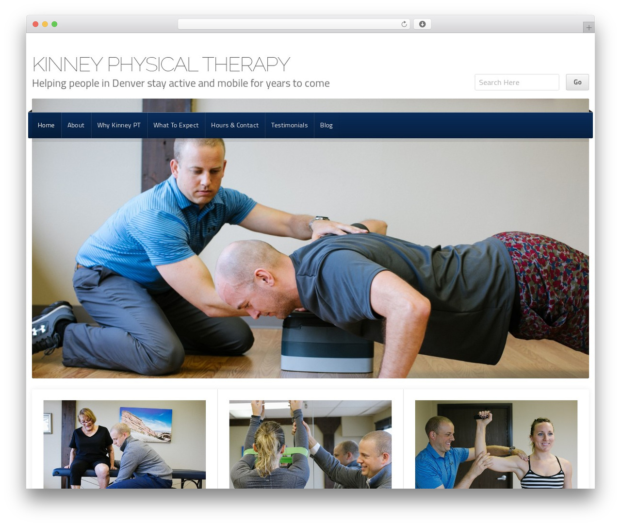 Organization WordPress theme - kinneypt.com