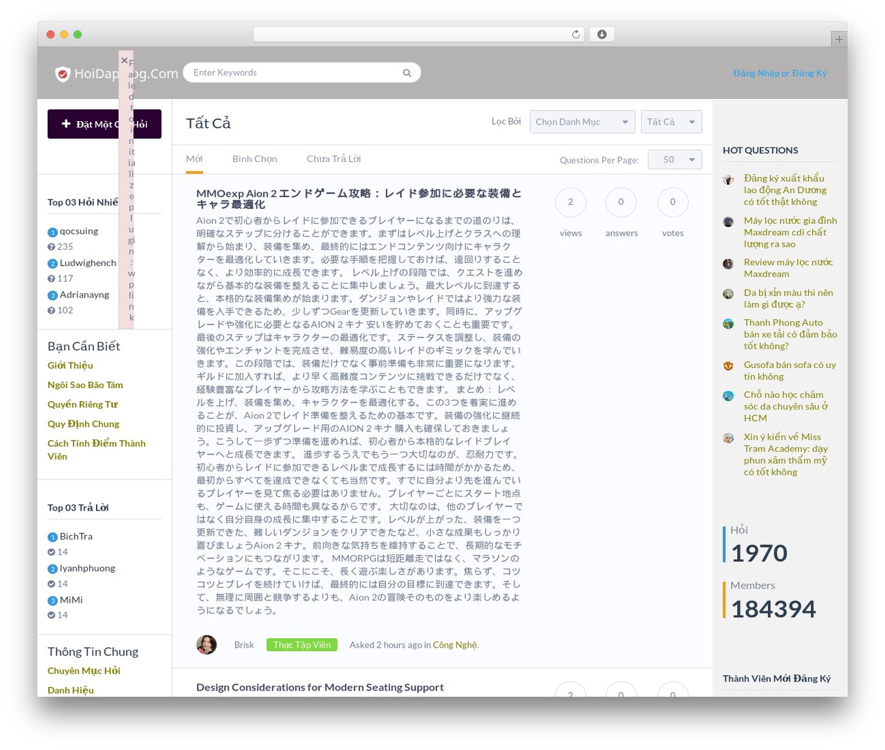 QAEngine WordPress theme - hoidapvlog.com
