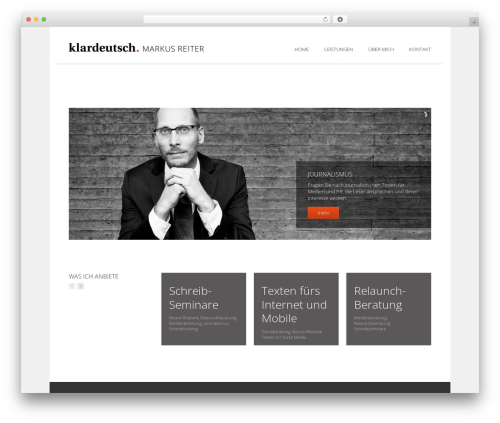 Rework WordPress theme design - klardeutsch.de