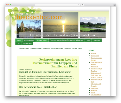Tender Spring WordPress theme - klueckenhof.com