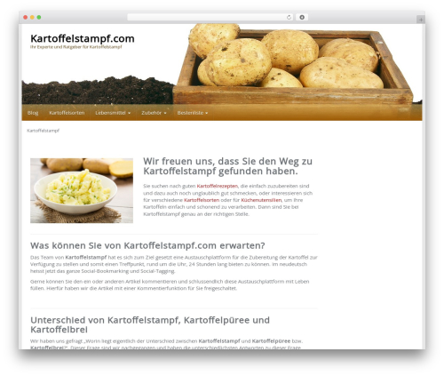 Affiliatetheme amazon WordPress plugin - kartoffelstampf.com